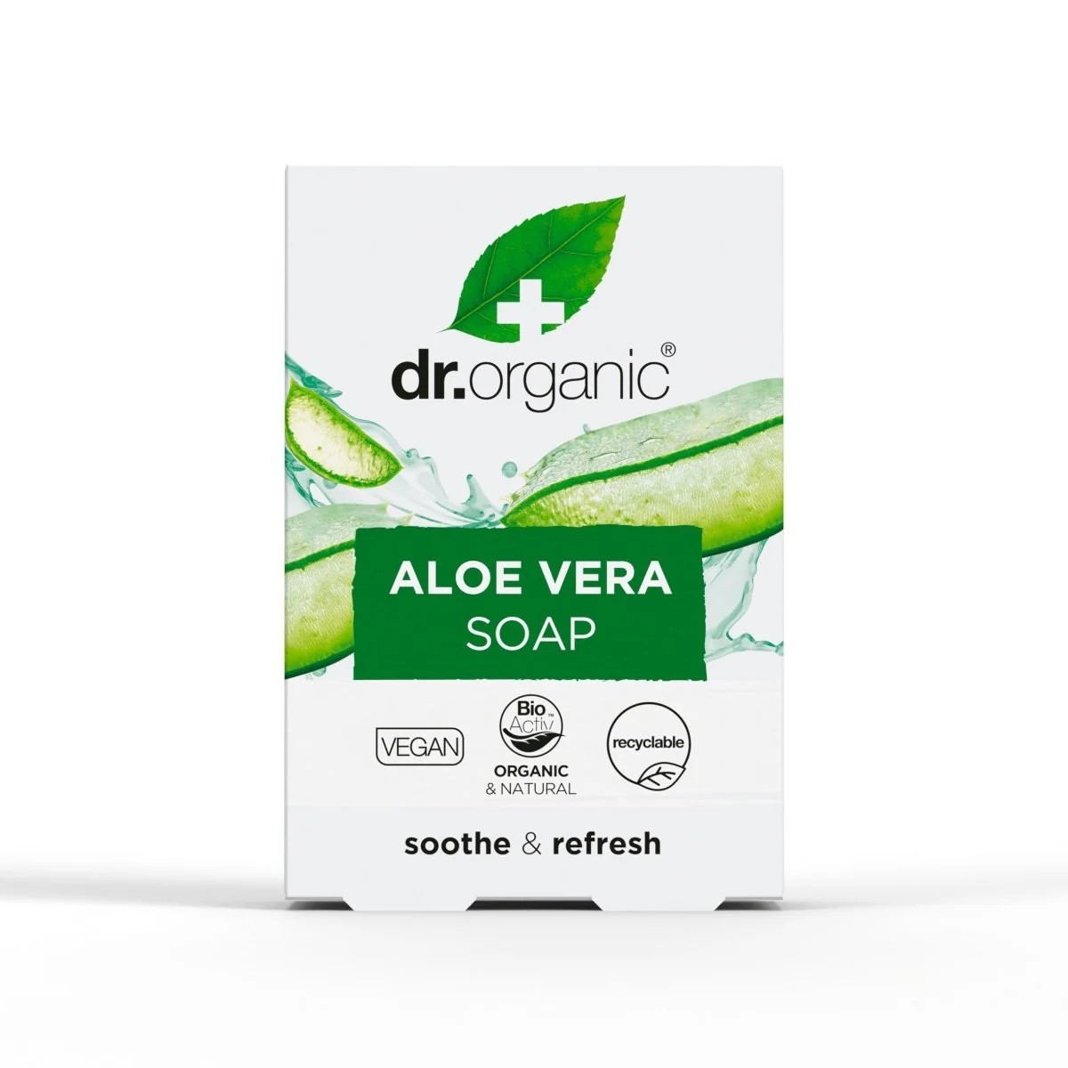 Dr Sabonete em Barra de Aloe Vera Orgânico, 100g.