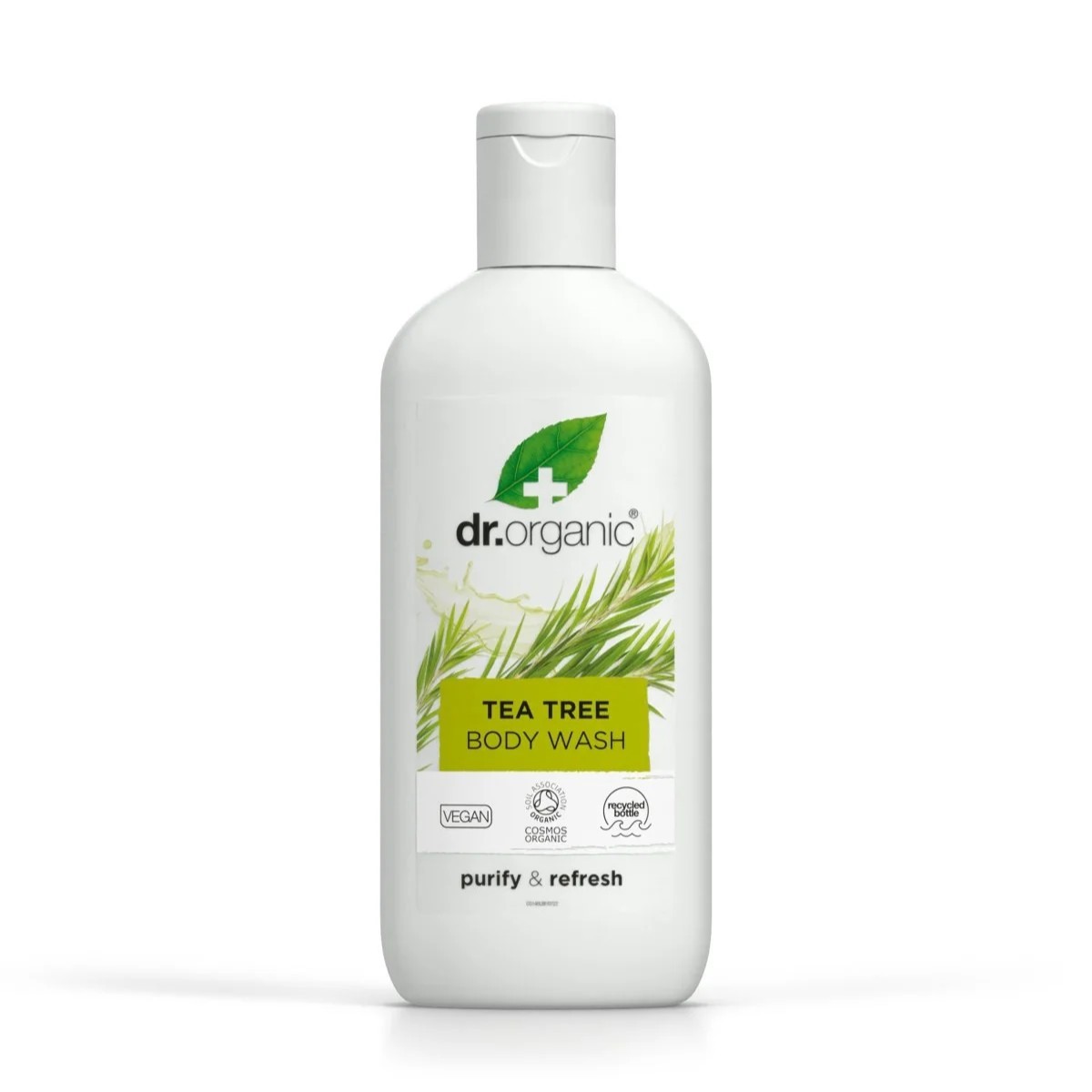 Dr Gel de banho orgânico Tea Tree, 250ml.