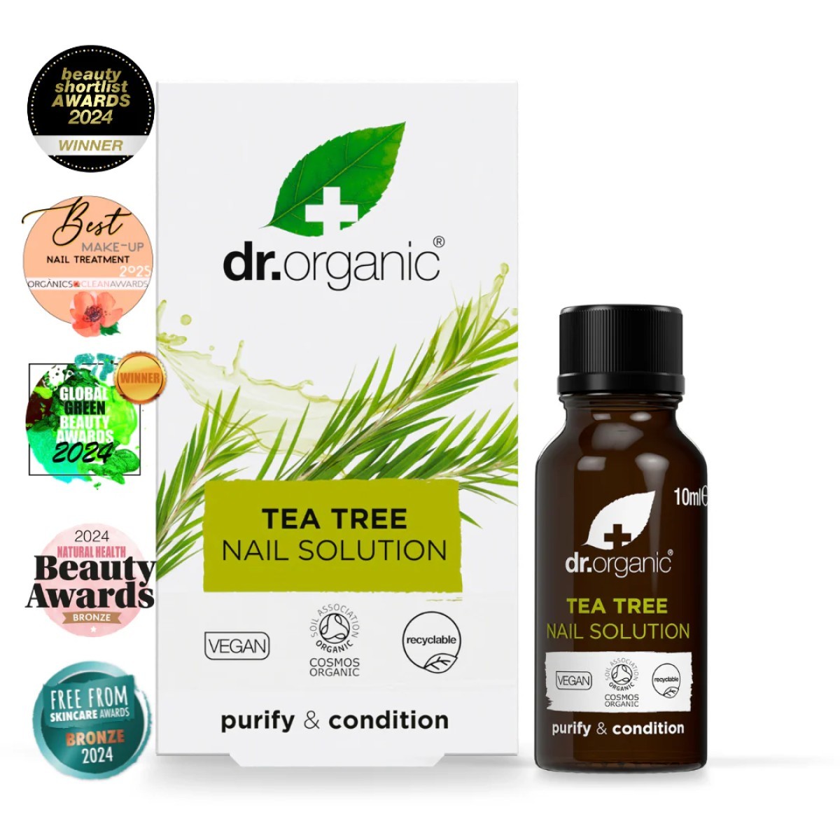 Dr Tea Tree Orgânico Nail Solution, 10ml.