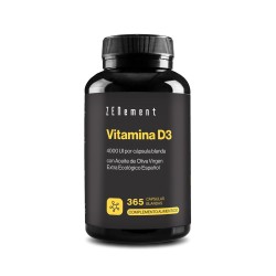 Zenement Vitamina D3 4000 UI, 365 cápsulas moles
