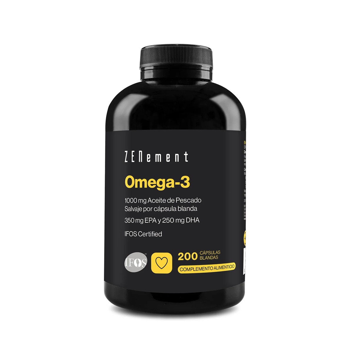 Zenement Omega-3 1000 mg (350 mg EPA / 250 mg DHA), 200 cápsulas moles