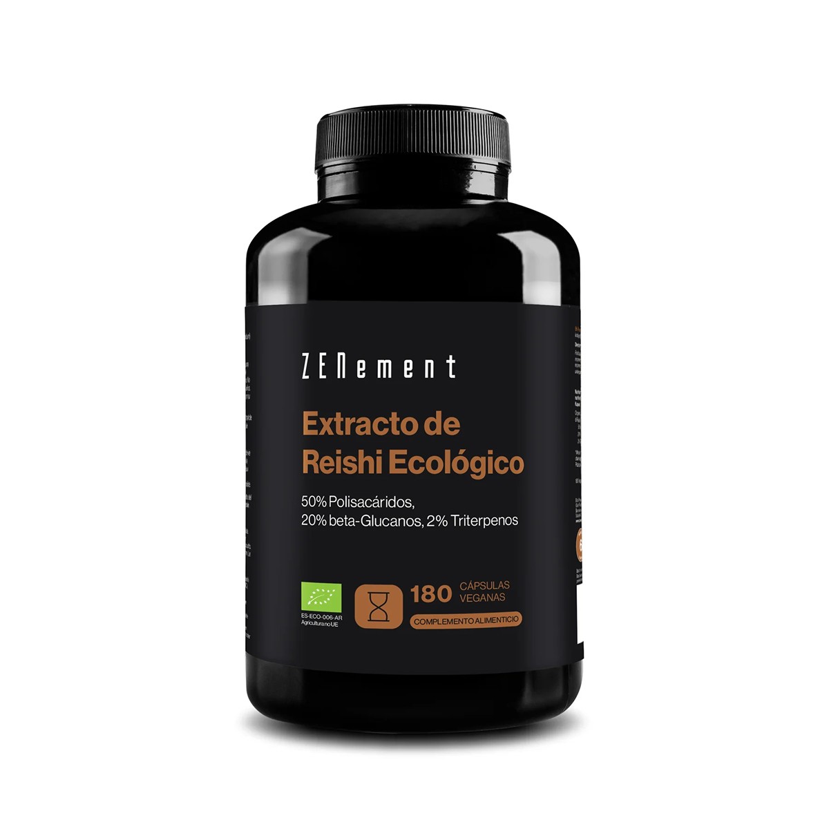 Zenement Extracto de Reishi Ecológico, 180 cápsulas veganas