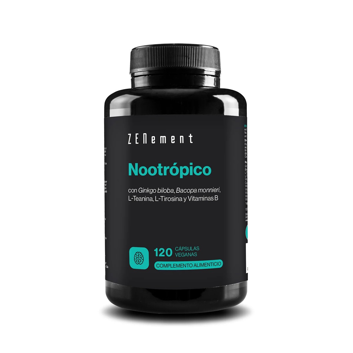 Zenement Nootrópico com Ginkgo biloba, 120 cápsulas veganas
