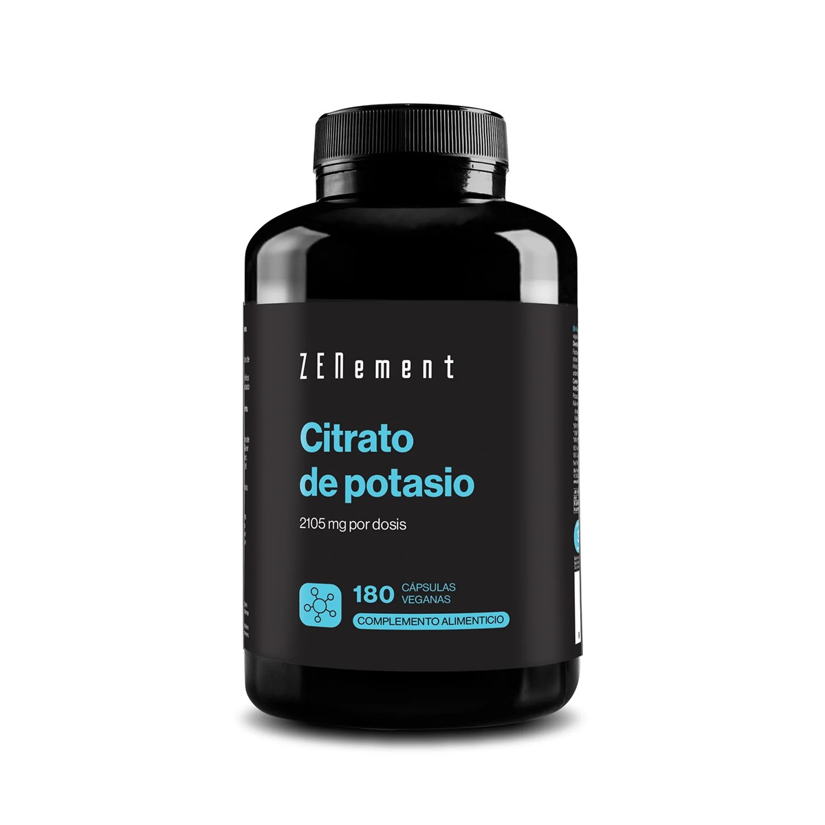 Zenement Citrato de Potássio 2105 mg, 180 cápsulas veganas