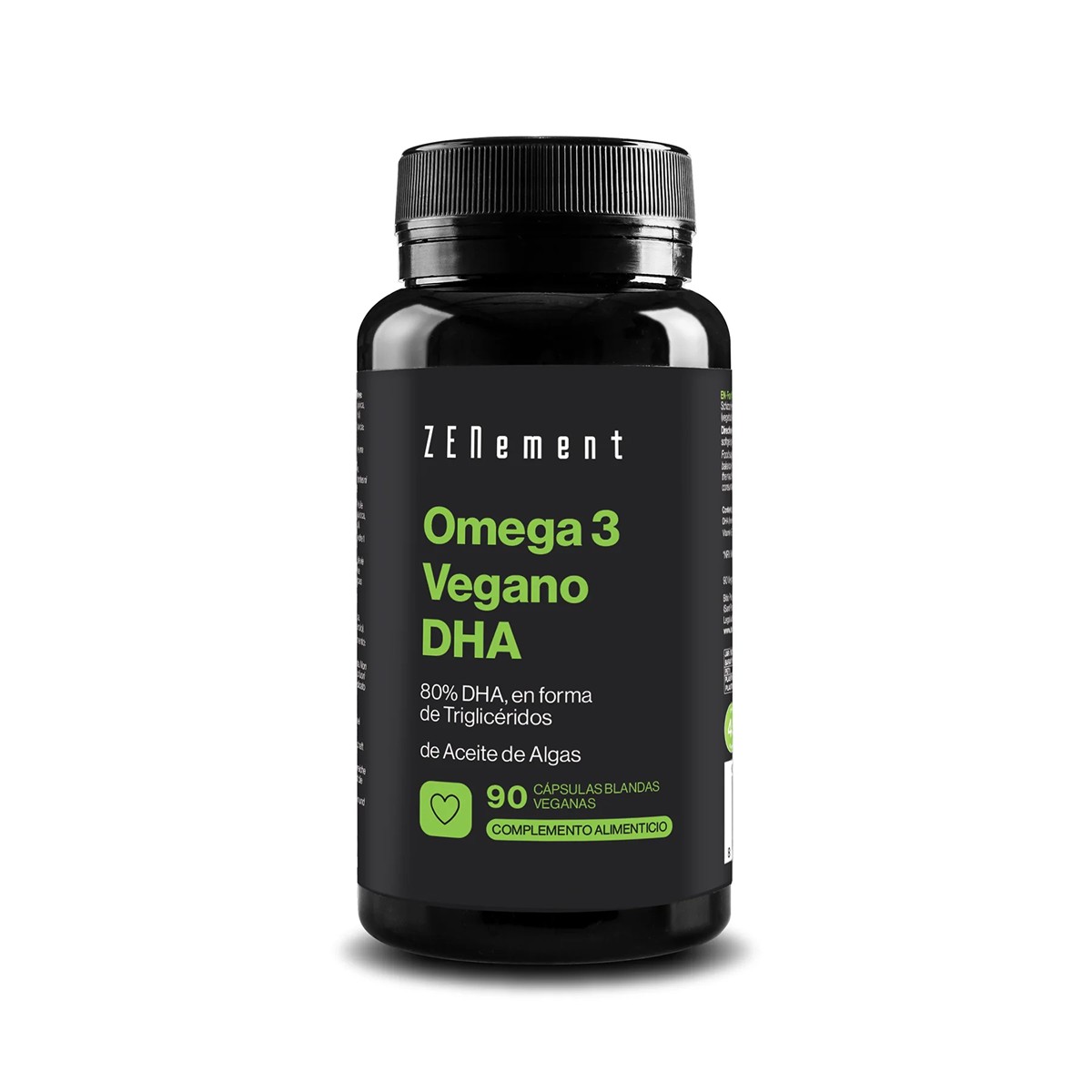 Zenement Omega-3 Vegano DHA, 90 cápsulas moles veganas