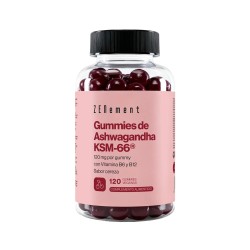 Zenement Gummies de Ashwagandha KSM-66 120 mg, 120 gominolas veganas