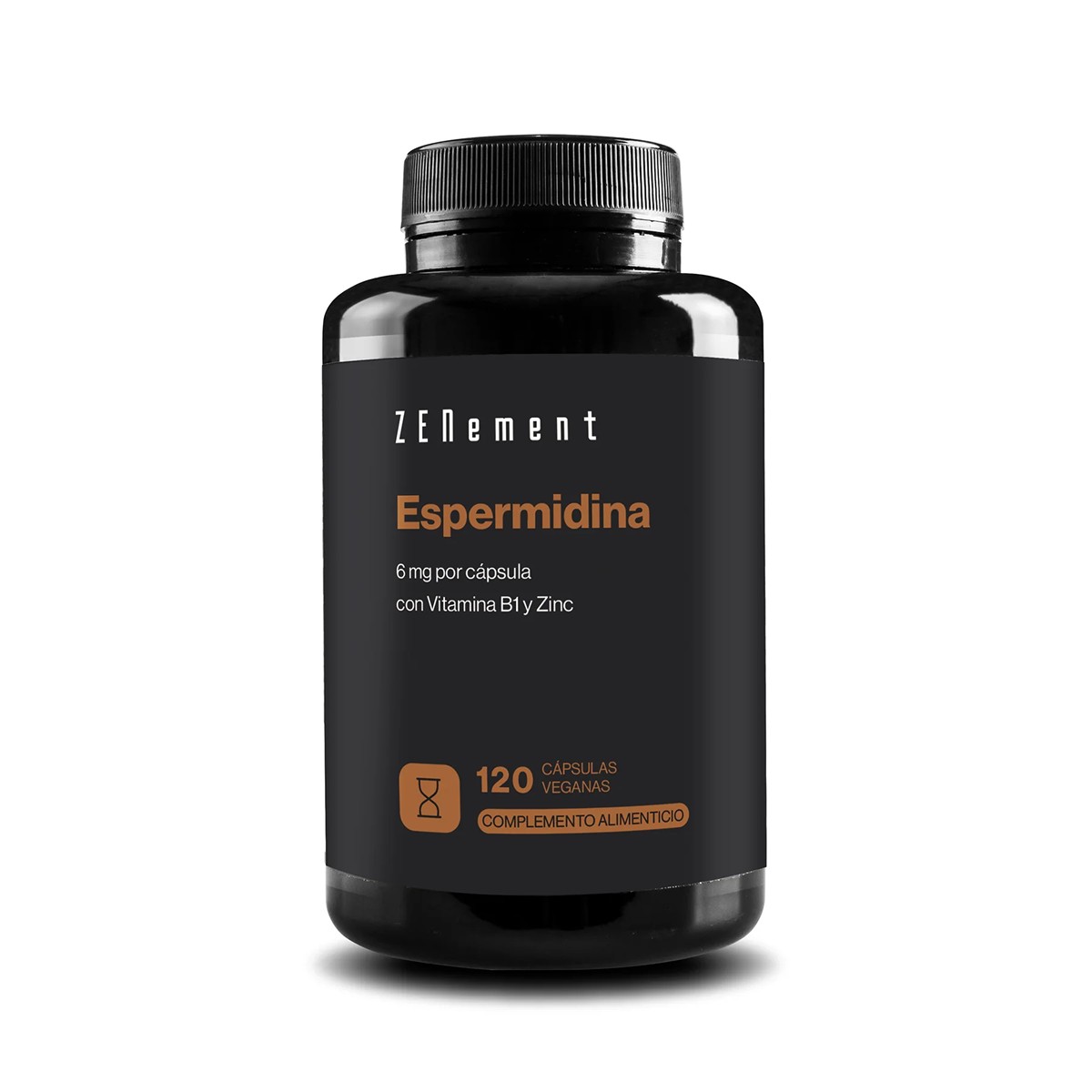 Zenement Espermidina 6 mg com Vitamina B1 e Zinco, 120 cápsulas veganas