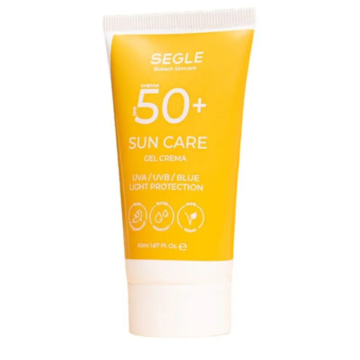 Segle Sun Care gel-creme solar facial SPF50+, 50 ml