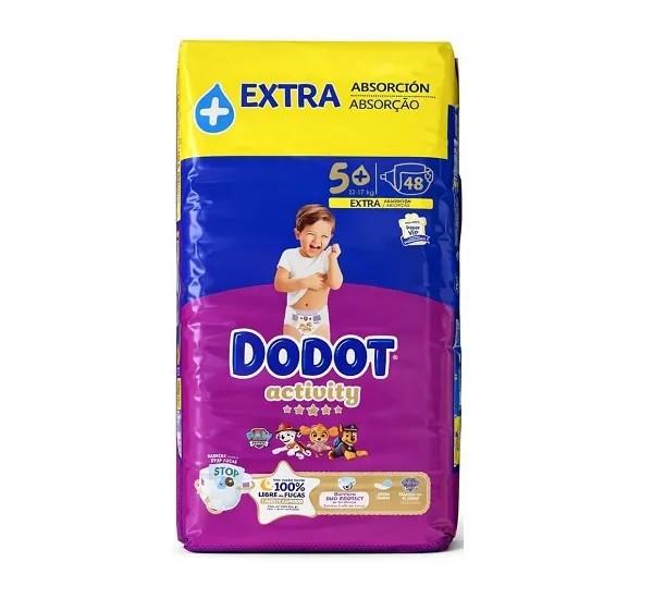 Dodot Atividade tamanho 5, 48 fraldas