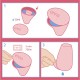 Enna ciclo copo menstrual tamanho M, 2 copos