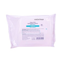 Axovital Toalhitas Desmaquilhantes Hidratantes, 25 unidades