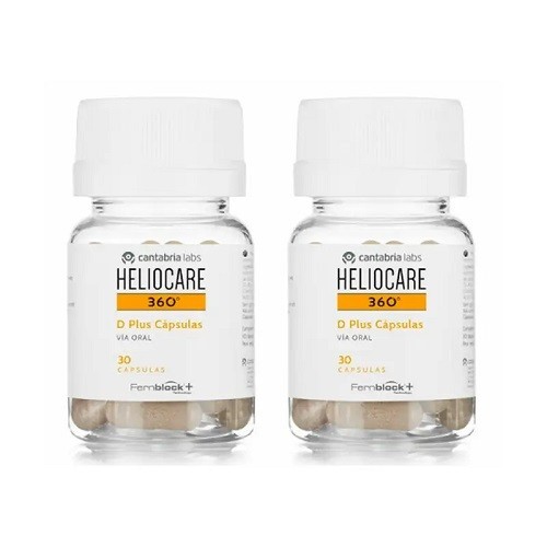Heliocare 360º D Plus OFERTA DUPLO, 60 cápsulas