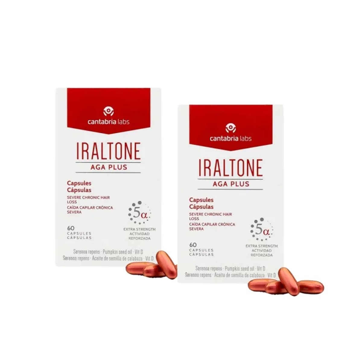 Iraltone Aga Plus Duplo, 60+60 cápsulas