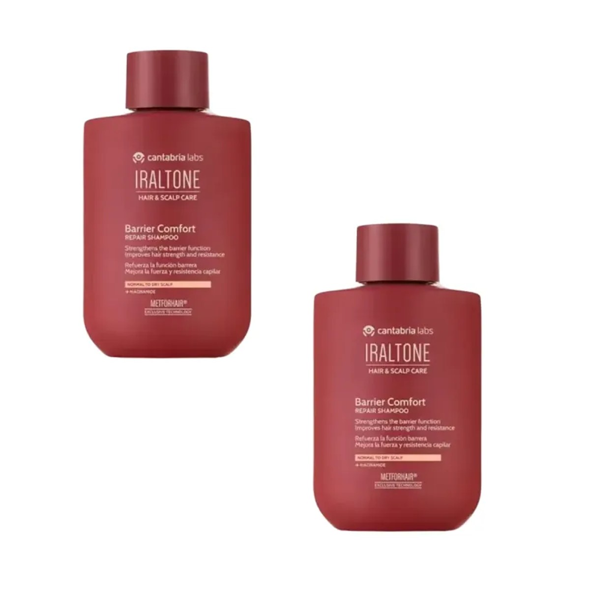 Iraltone Barrier Confort Repair Champô Duplo, 2x250 ml