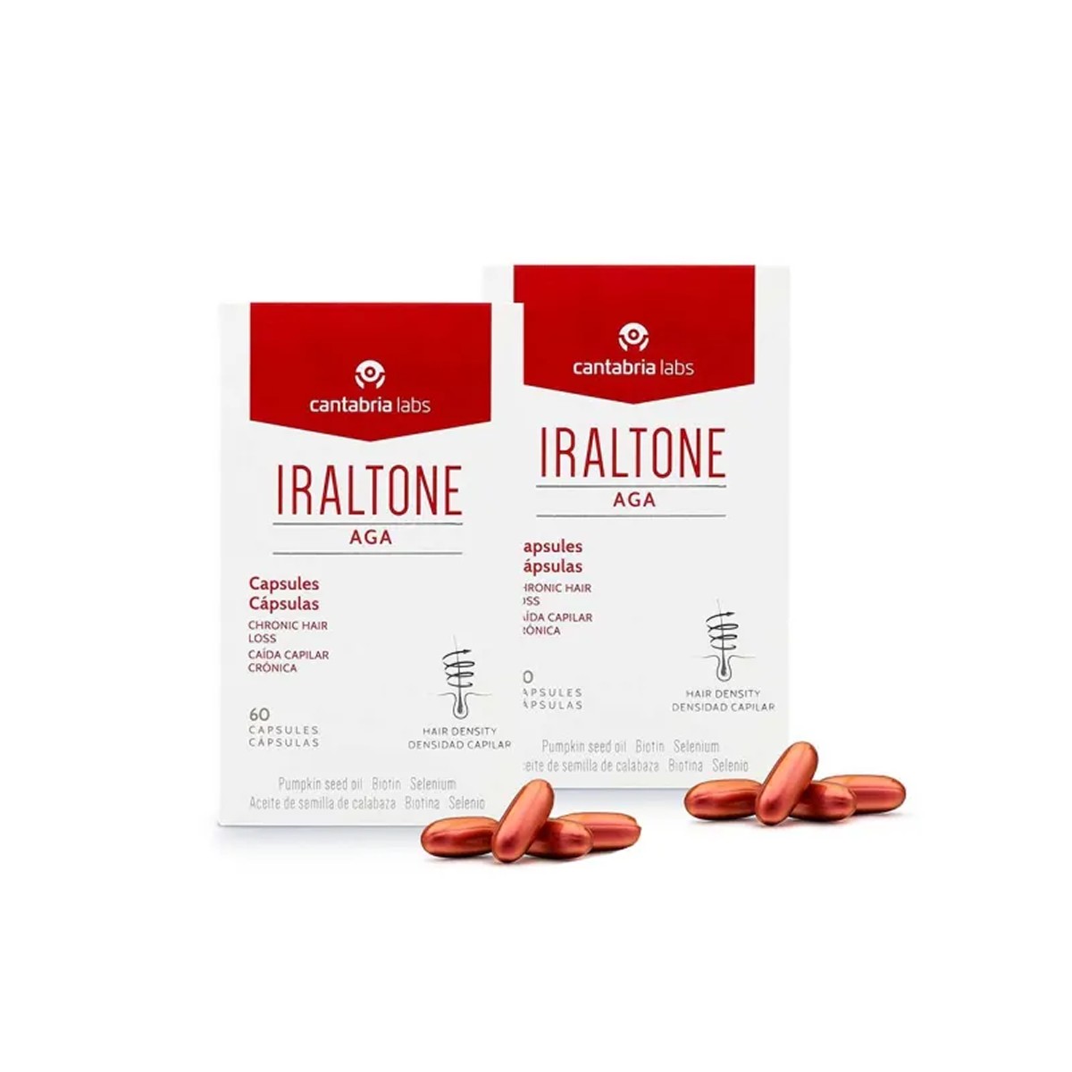Iraltone AGA, Oferta duplo 2x60 cápsulas