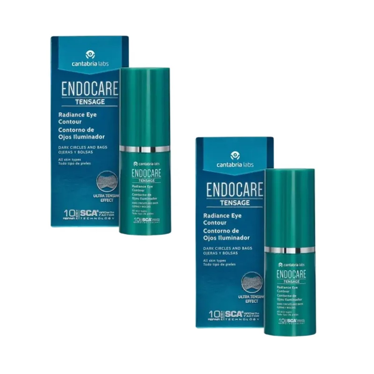 Endocare Tensage Contorno de olhos Duplo, 2x15 ml