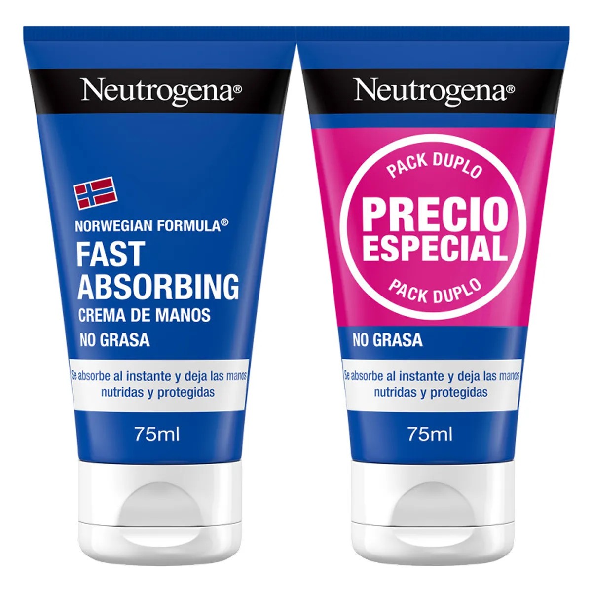 Neutrogena Fast Absorbing Crack Repair Hand Cream Oferta Duplo, 2x75ml