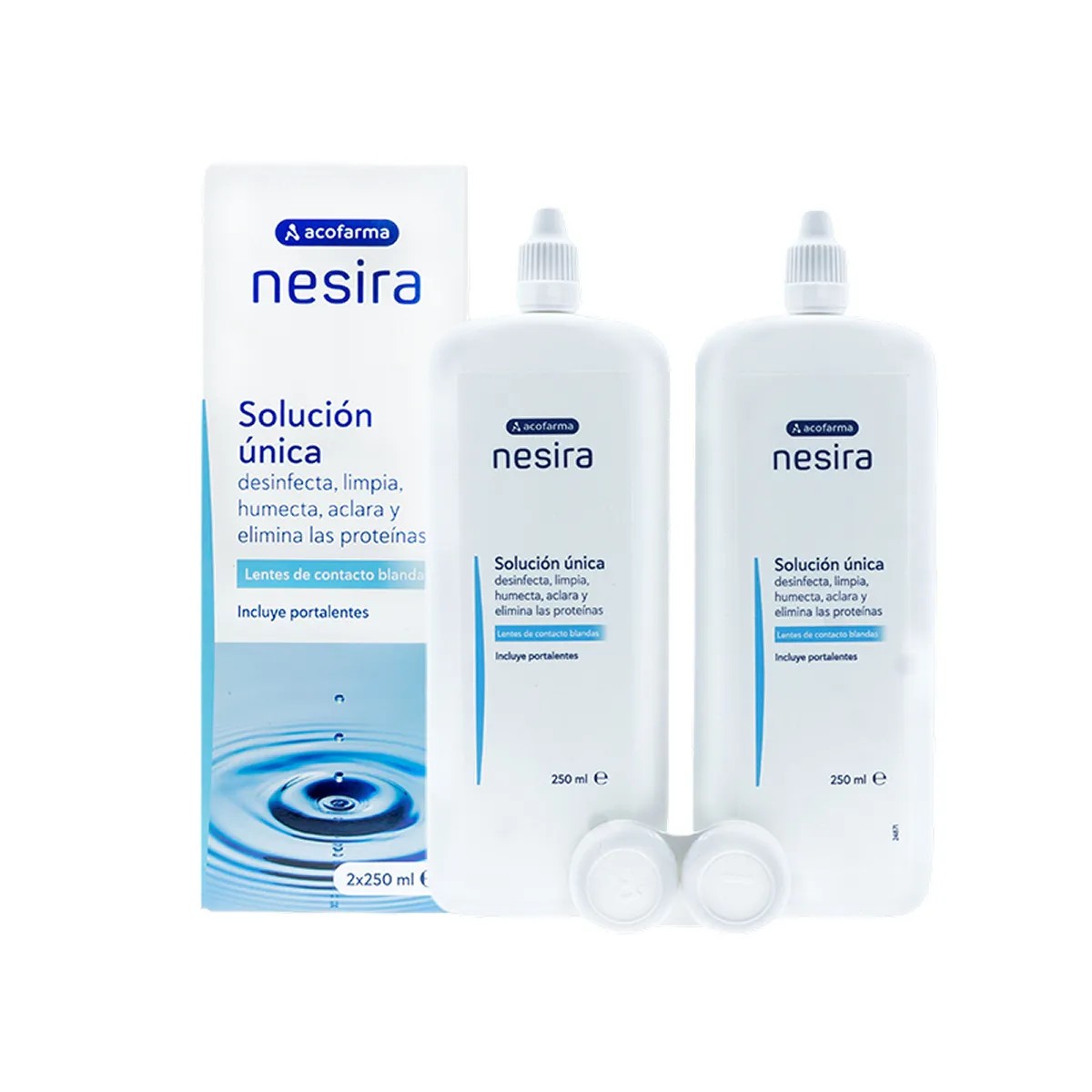Lentes de Contato Acofar Single Solution, 2 x 250 ml