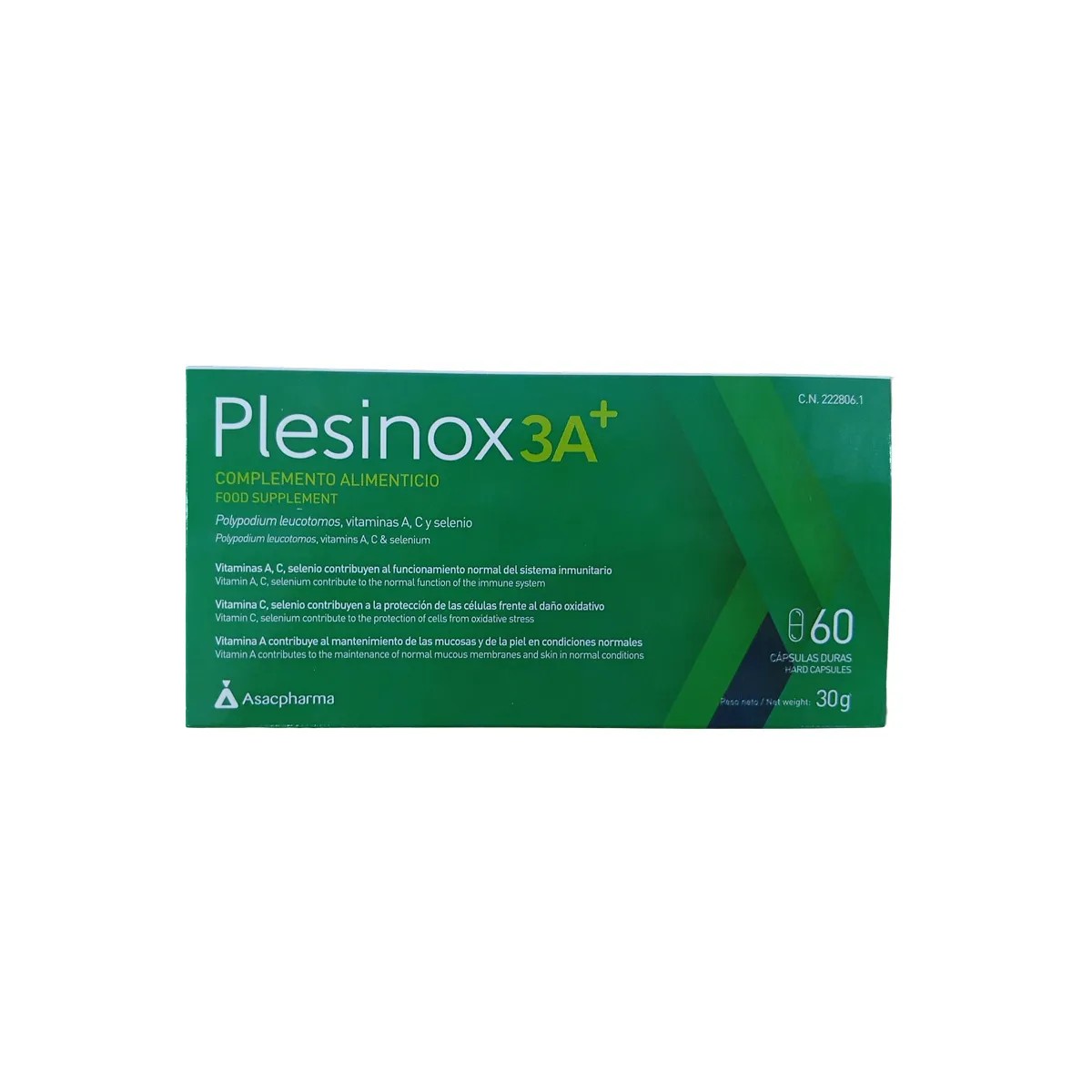 Asacpharma Plesinox 3A, 60 Comprimidos