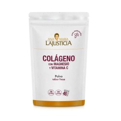 Ana María Lajusticia Colágeno com Mg + Vit. C Sabor morango 350 gr Pó