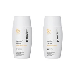 Primaderm XpertSun Urban Natural Color Light Intensity 50+, Oferta Duplo 2x 50 ml