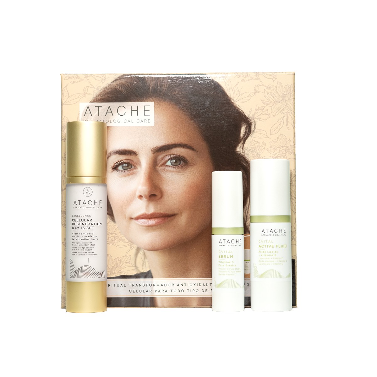 Atache Pack Regeneração Celular Dia 15 SPF + CVital Serum + CVital Active Fluid