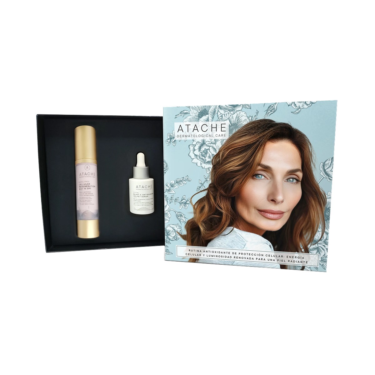 Atache Pack Cellular Regeneration Day 15 SPF + Blast C Antioxidant Velvet Serum