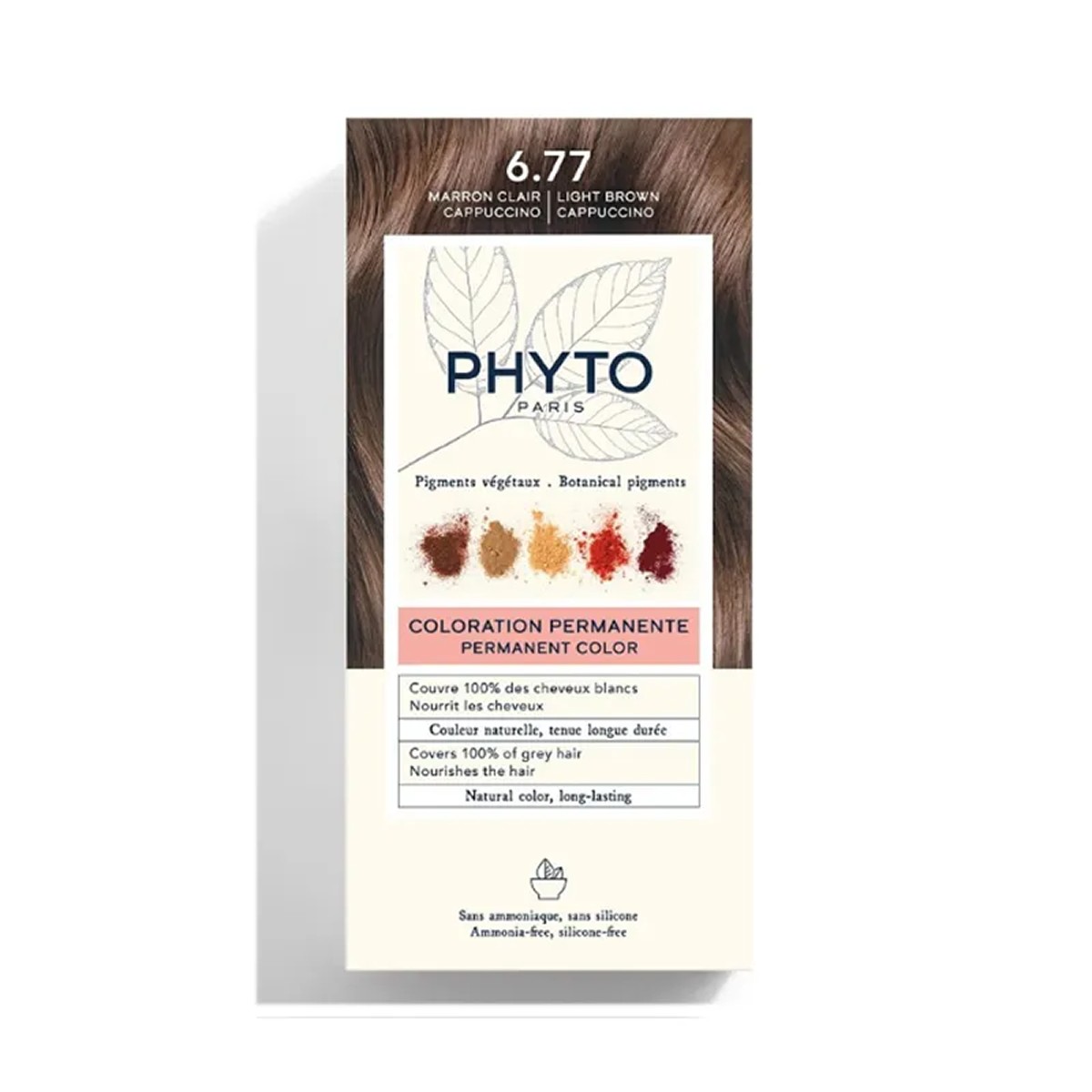 Phyto Color Kit Coloração 6.77 Louro Escuro Capuchino
