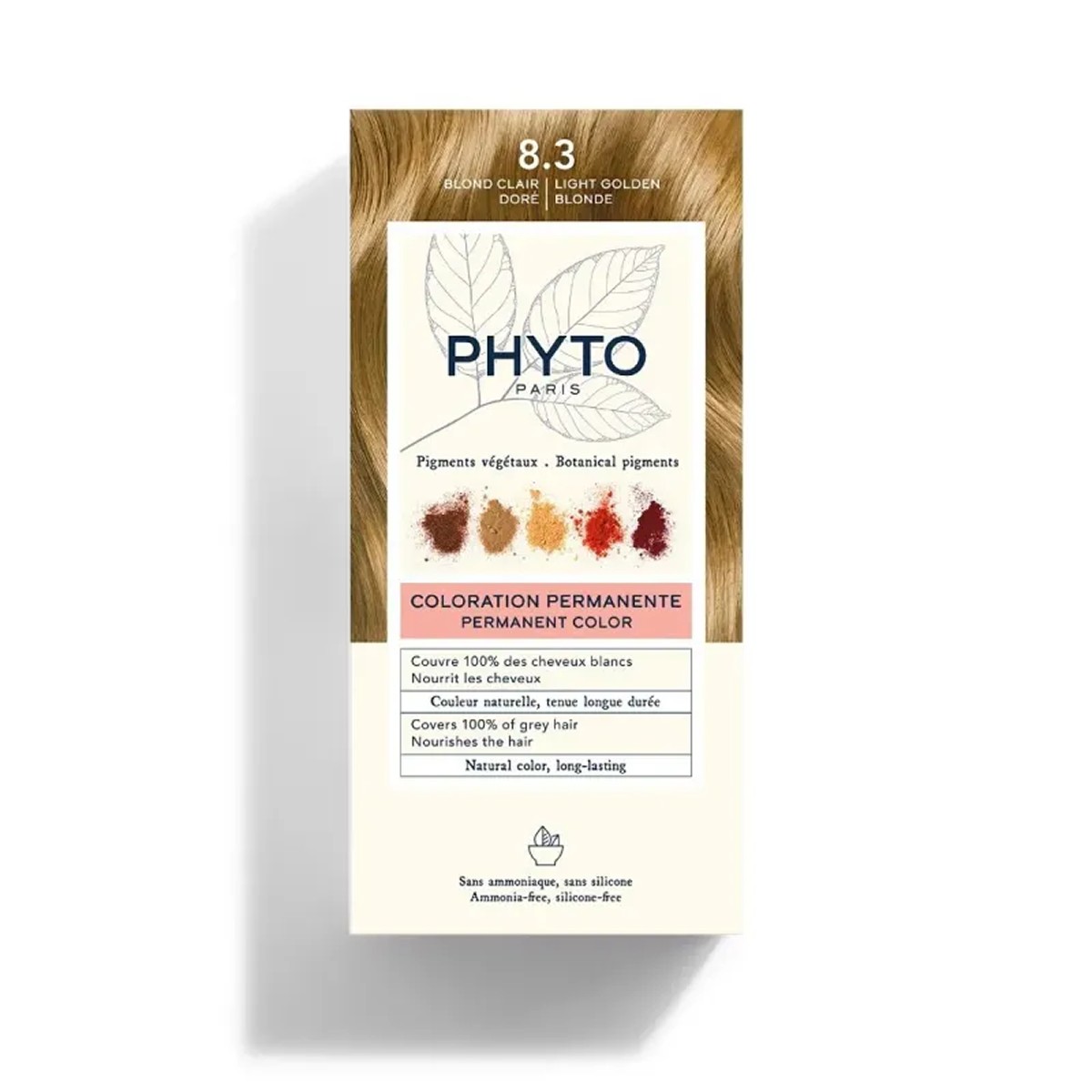 Phyto Color Kit Coloração 8.3 Loiro Claro Dourado