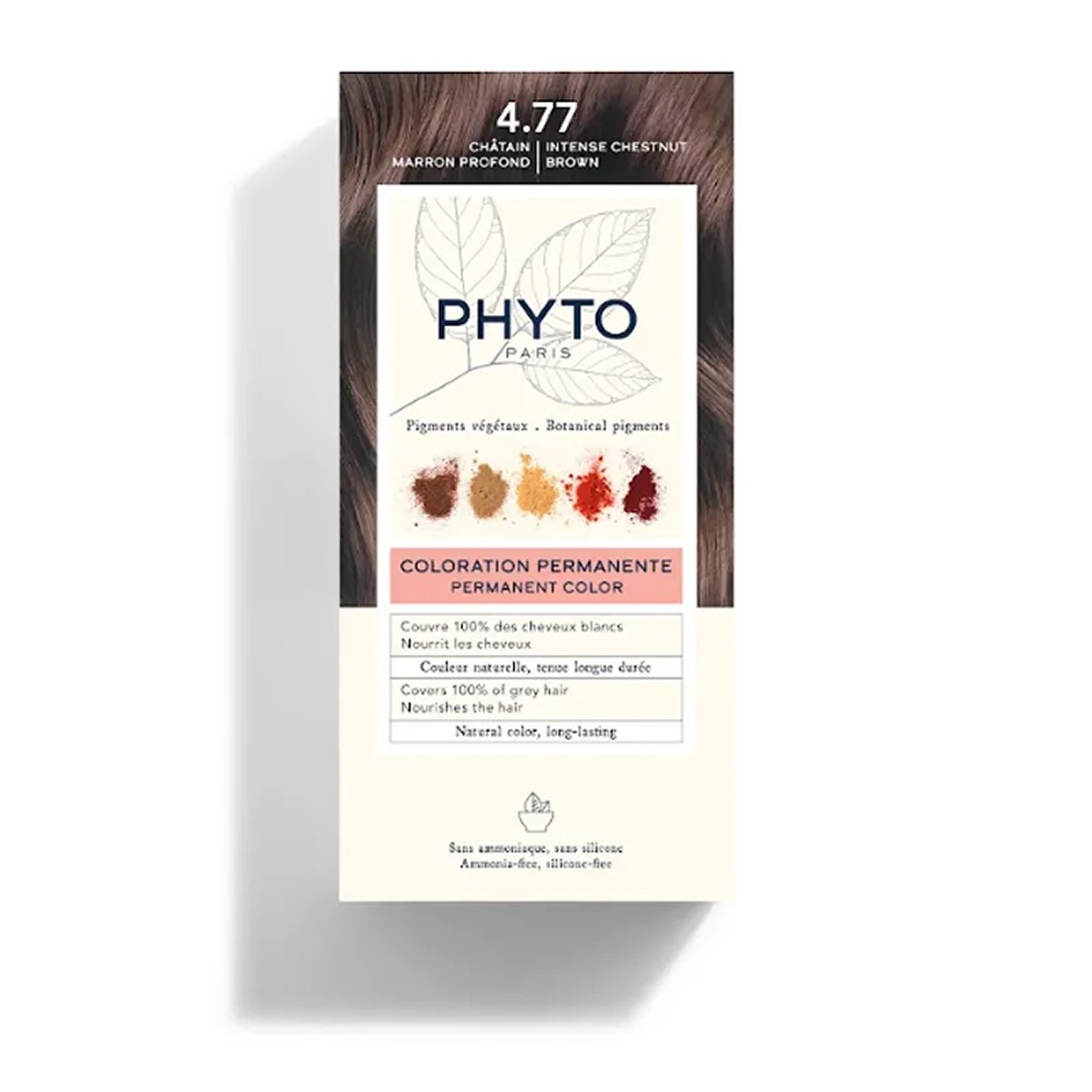 Phyto Color Kit Coloração 4.77 Castanho Marrom Intenso