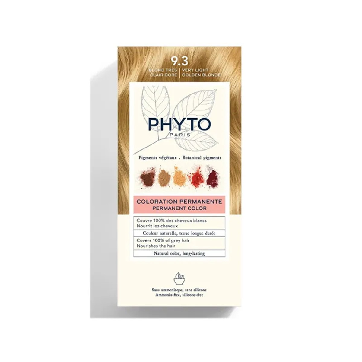 Phyto Color Kit Coloração 9.3 Loiro Muito Claro Dourado