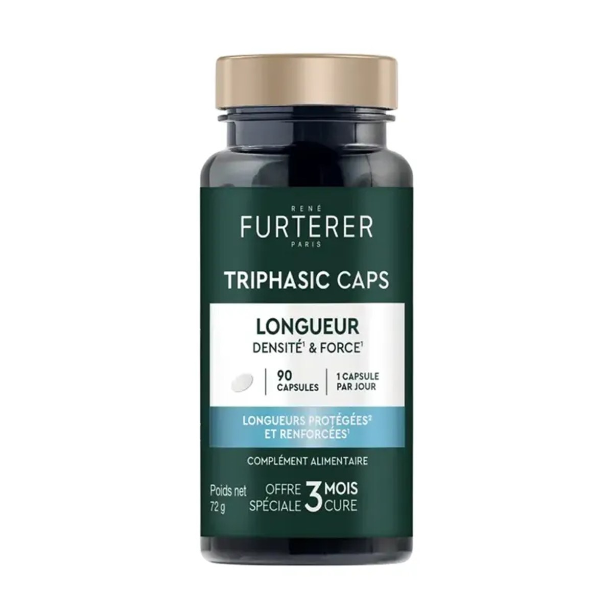 Rene Furterer Triphasic Caps Densidade e Força, 90 cápsulas