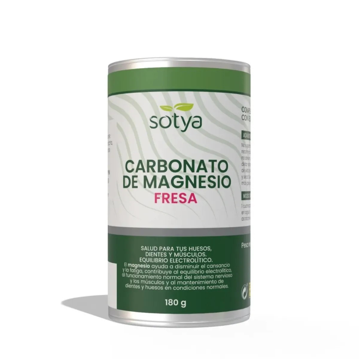 Sotya carbonato de magnésio morango, 180 gr