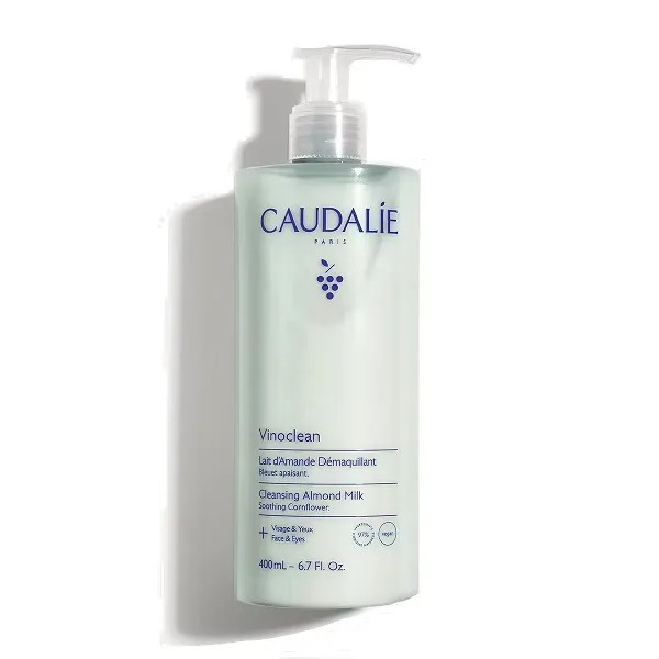 Caudalie Vinoclean removedor de maquilhagem para leite de amêndoas, 400 ml