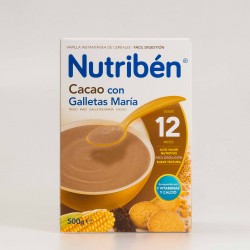 Nutribén Cacau com Biscoitos Maria, 500g.