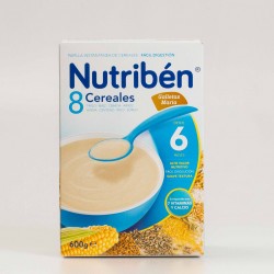 Nutribén 8 Cereais Maria Biscoitos, 600g.