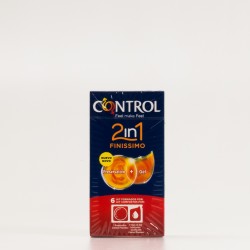 Controle 2in1 Finissimo 6 Preservativos + Gel